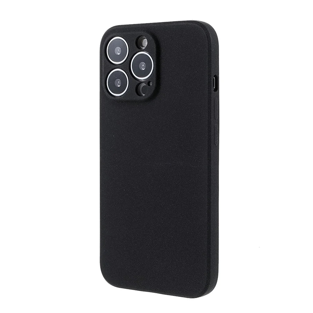 Double-Sided Frosted Wear-Resistant Slim Light TPU Phone Shell for iPhone 13 Pro 6.1 inch - Black - 3