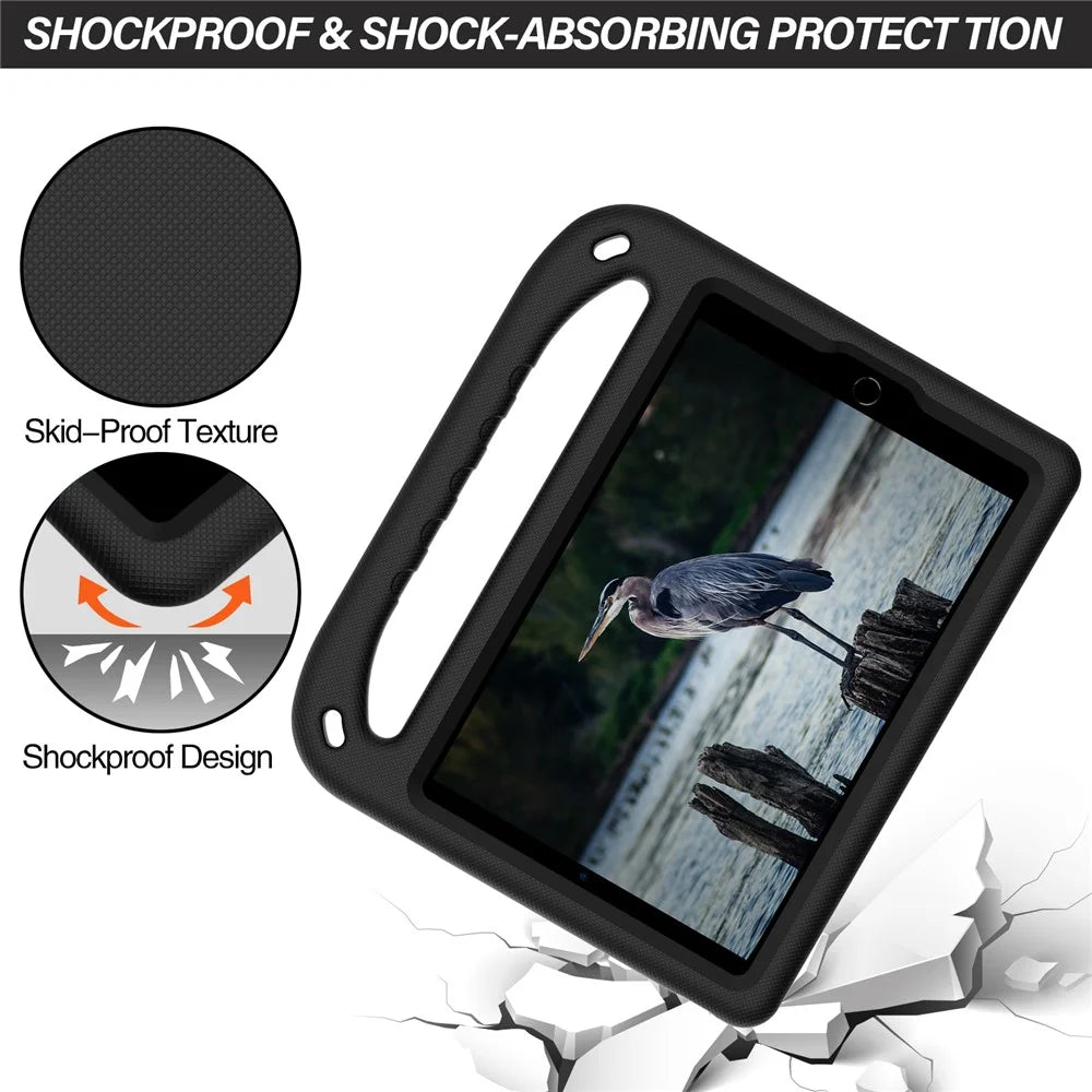 Anti-drop Scratch Resistant EVA Tablet Case Cover with Kickstand Handle Design for Apple iPad mini (2019) 7.9 inch/4/3/2/1 - Black - 2