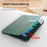 Magnetic Absorption Origami Smart TPU + PU Leather Case Tablet Cover for iPad mini (2024) / mini (2021) - Midnight Green - 3