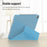 Magnetic Absorption Origami Smart TPU + PU Leather Case Tablet Cover for iPad mini (2024) / mini (2021) - Midnight Green - 5