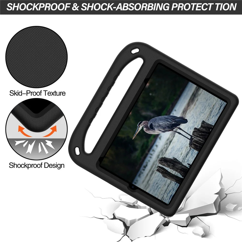 Shockproof Kickstand Design Hard EVA Tablet Case for iPad mini (2024) / mini (2021) - Black - 3