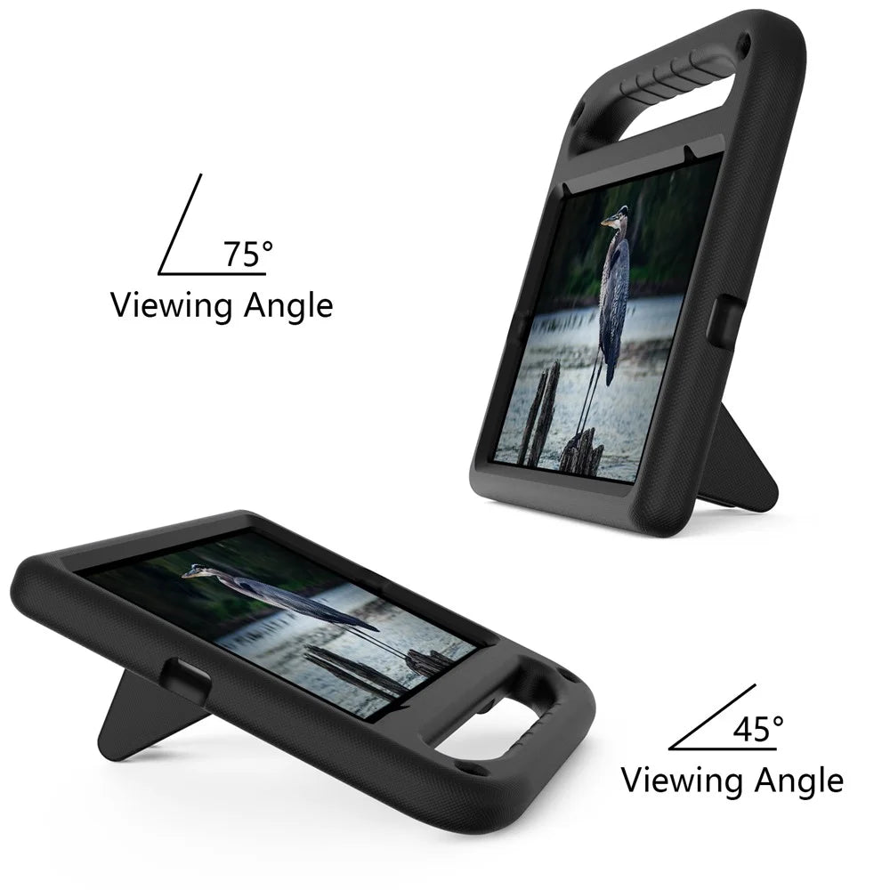Shockproof Kickstand Design Hard EVA Tablet Case for iPad mini (2024) / mini (2021) - Black - 4