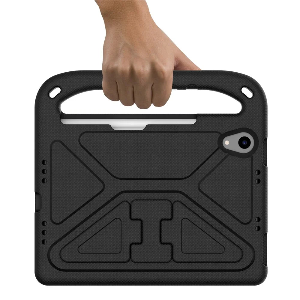 Shockproof Kickstand Design Hard EVA Tablet Case for iPad mini (2024) / mini (2021) - Black - 5