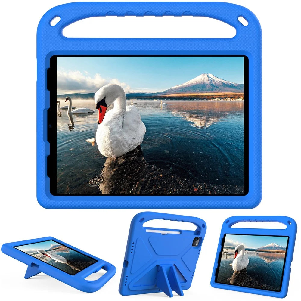 Shockproof Kickstand Design Hard EVA Tablet Case Cover with Handle for iPad Pro 11 (2022) /  (2021) / (2020) / (2018) / iPad Air (2020) / Air (2022) - Blue - 2