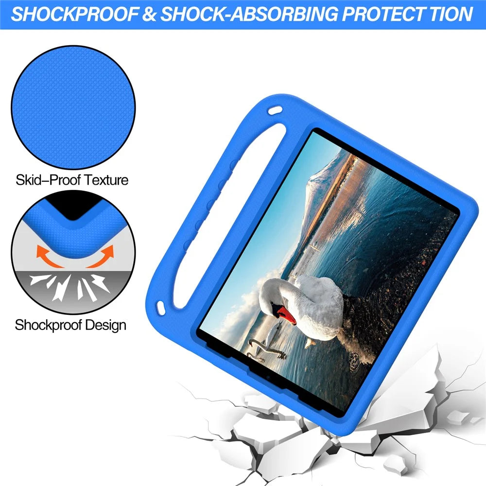 Shockproof Kickstand Design Hard EVA Tablet Case Cover with Handle for iPad Pro 11 (2022) /  (2021) / (2020) / (2018) / iPad Air (2020) / Air (2022) - Blue - 3