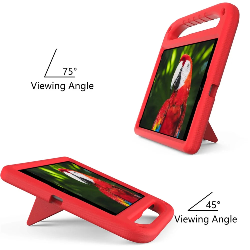 Kickstand Design Hard EVA Tablet Protective Case Cover with Handle for iPad 10.2 (2020)/(2019)/(2021) - Red - 4