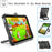Rotating Kickstand PC + Silicone Tablet Case Cover with Shoulder Strap for iPad mini (2024) / mini (2021) - Black / Black - 2
