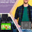 Rotating Kickstand PC + Silicone Tablet Case Cover with Shoulder Strap for iPad mini (2024) / mini (2021) - Black / Black - 7
