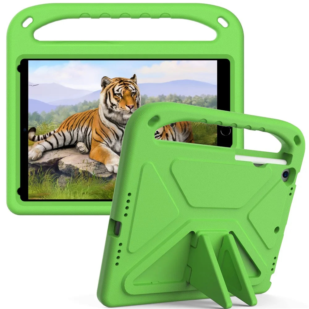 Hard EVA Anti-shock Tablet Case Cover with Handle Kickstand Design for iPad Air 10.5 inch (2019) / iPad Pro 10.5-inch (2017) - Green - 1