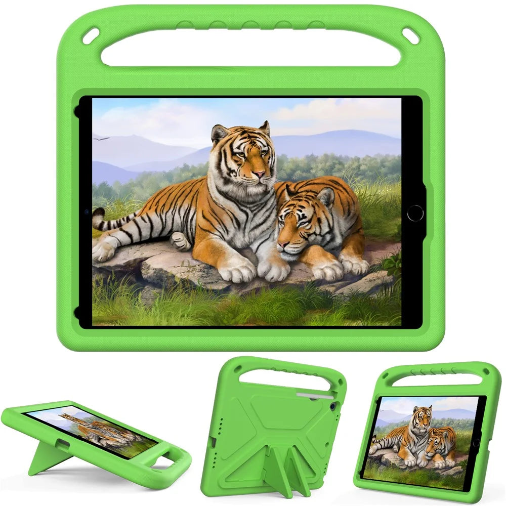 Hard EVA Anti-shock Tablet Case Cover with Handle Kickstand Design for iPad Air 10.5 inch (2019) / iPad Pro 10.5-inch (2017) - Green - 2