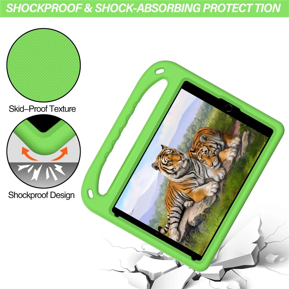 Hard EVA Anti-shock Tablet Case Cover with Handle Kickstand Design for iPad Air 10.5 inch (2019) / iPad Pro 10.5-inch (2017) - Green - 3