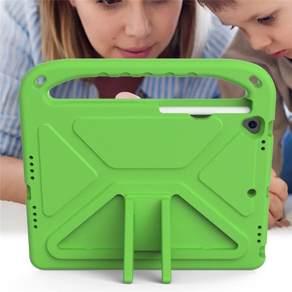 Hard EVA Anti-shock Tablet Case Cover with Handle Kickstand Design for iPad Air 10.5 inch (2019) / iPad Pro 10.5-inch (2017) - Green - 6