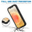 REDPEPPER Dot+ Series Transparent Back IP68 Waterproof IP6X Dustproof PC+TPU+PET Phone Case for iPhone 13 mini 5.4 inch - Black - 3