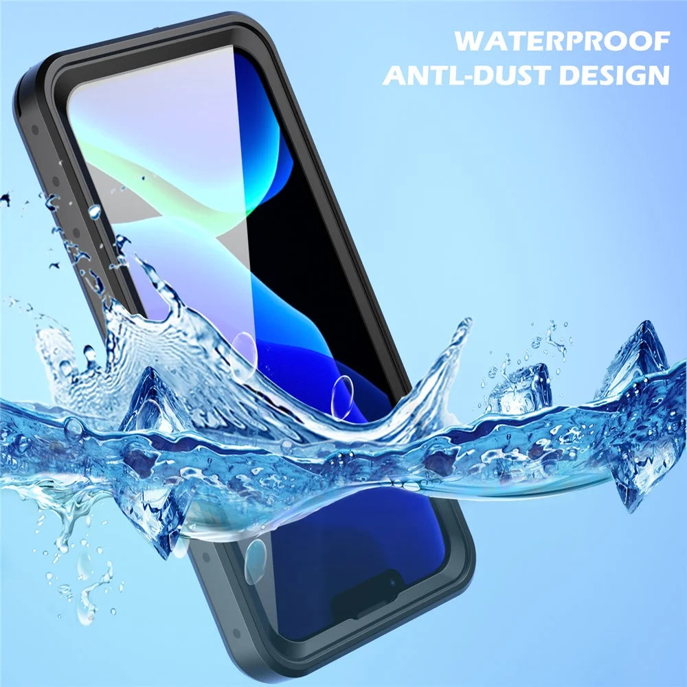 REDPEPPER PRO Series Drop-proof IP68 Waterproof Scratch Resistant Transparent Phone Case for iPhone 13 Pro 6.1 inch - 4