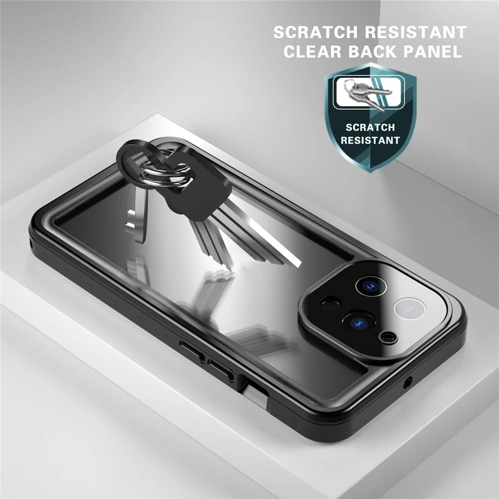 REDPEPPER PRO Series Drop-proof IP68 Waterproof Scratch Resistant Transparent Phone Case for iPhone 13 Pro 6.1 inch - 7