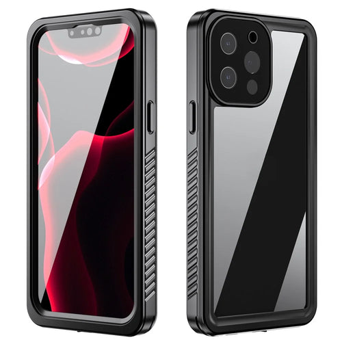 IP68 Waterproof IP6X Anti-dust Transparent Back TPU+PC+PET Hybrid Phone Case for iPhone 13 Pro Max 6.7 inch - 1