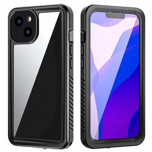 FS Anti-Drop Series IP68 Dustproof Waterproof Clear Phone Case for iPhone 13 6.1 inch - 1