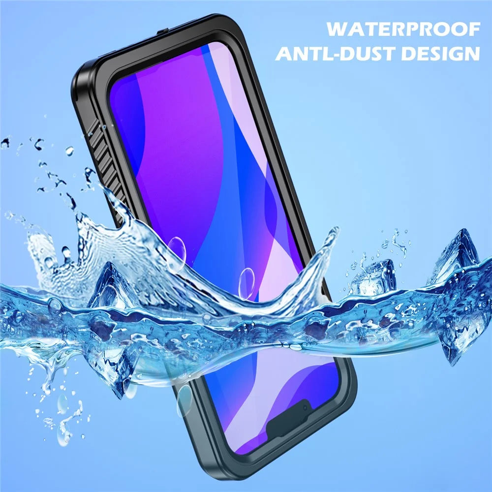 FS Anti-Drop Series IP68 Dustproof Waterproof Clear Phone Case for iPhone 13 6.1 inch - 4