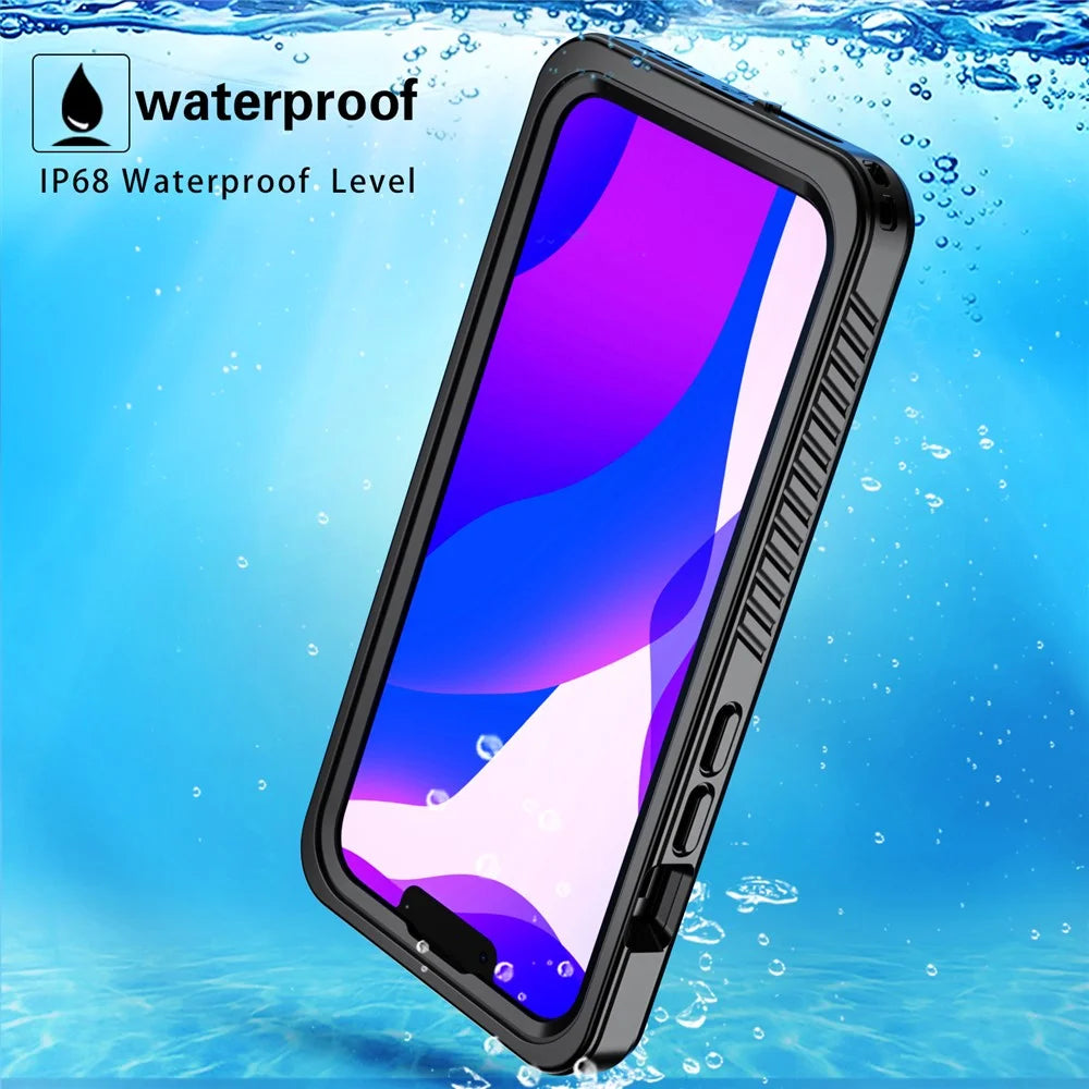 FS Anti-Drop Series IP68 Dustproof Waterproof Clear Phone Case for iPhone 13 6.1 inch - 6