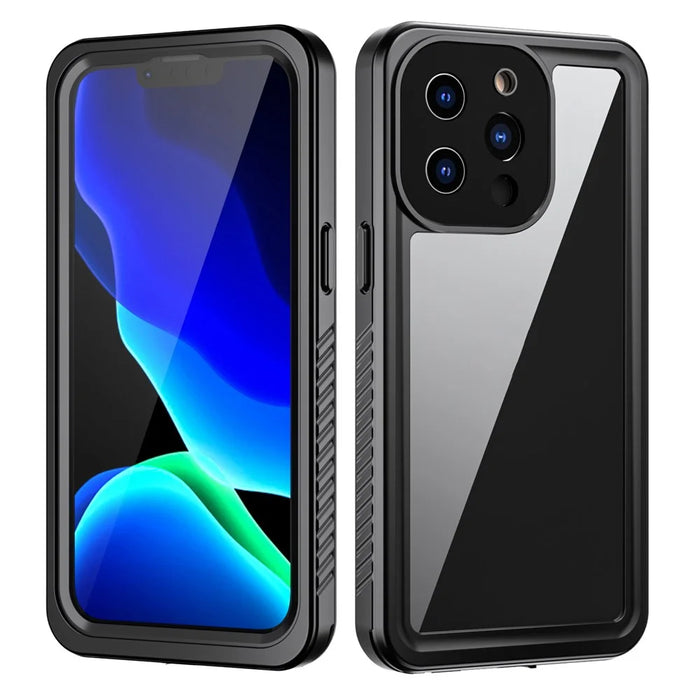 FS Anti-Drop Series IP68 Light Slim Impact-Resistant Waterproof Clear Phone Case for iPhone 13 Pro 6.1 inch - 1