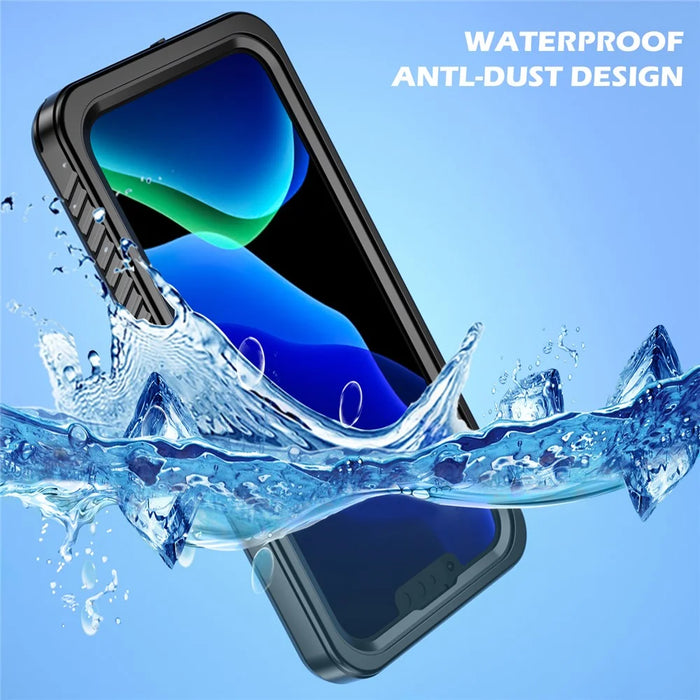FS Anti-Drop Series IP68 Light Slim Impact-Resistant Waterproof Clear Phone Case for iPhone 13 Pro 6.1 inch - 5
