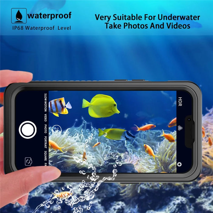 FS Anti-Drop Series IP68 Light Slim Impact-Resistant Waterproof Clear Phone Case for iPhone 13 Pro 6.1 inch - 6