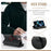 For iPhone 13 Phone Cases with Strap CASEME C30 Zipper Multiple Card Holder PU Leather Cover - Black - 2