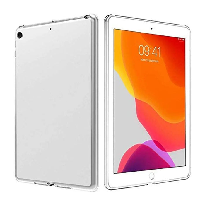 Soft TPU Transparent Flexible Cover with Tempered Glass Screen Protector for iPad 10.2 (2021) / (2020) / (2019) - 2
