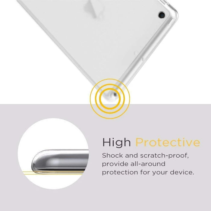 Soft TPU Transparent Flexible Cover with Tempered Glass Screen Protector for iPad 10.2 (2021) / (2020) / (2019) - 5