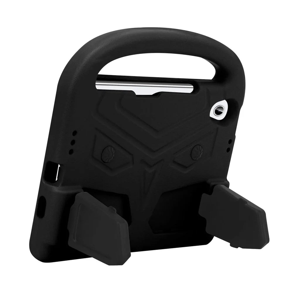 Sparrow Style Portable Handle EVA Tablet Case Shell Cover Protector with Kickstand for iPad mini (2024) / mini (2021) - Black - 1