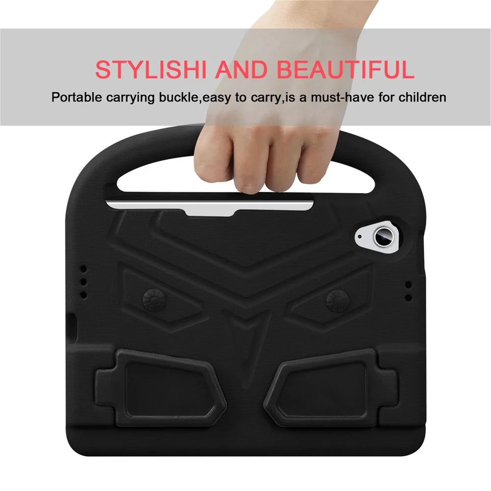 Sparrow Style Portable Handle EVA Tablet Case Shell Cover Protector with Kickstand for iPad mini (2024) / mini (2021) - Black - 3