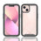 PET Screen Protector TPU + PC Full Coverage Hybrid Case Phone Shell for iPhone 13 mini 5.4 inch - Black - 4