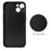 Textured Surface PU Leather Coated PC + TPU Phone Case Shell for iPhone 13 6.1 inch - Carbon Fiber Texture/Black - 6