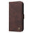 For iPhone 13 Pro Leather Wallet Cases Skin Touch Phone Cover Stand with Strap - Brown - 2