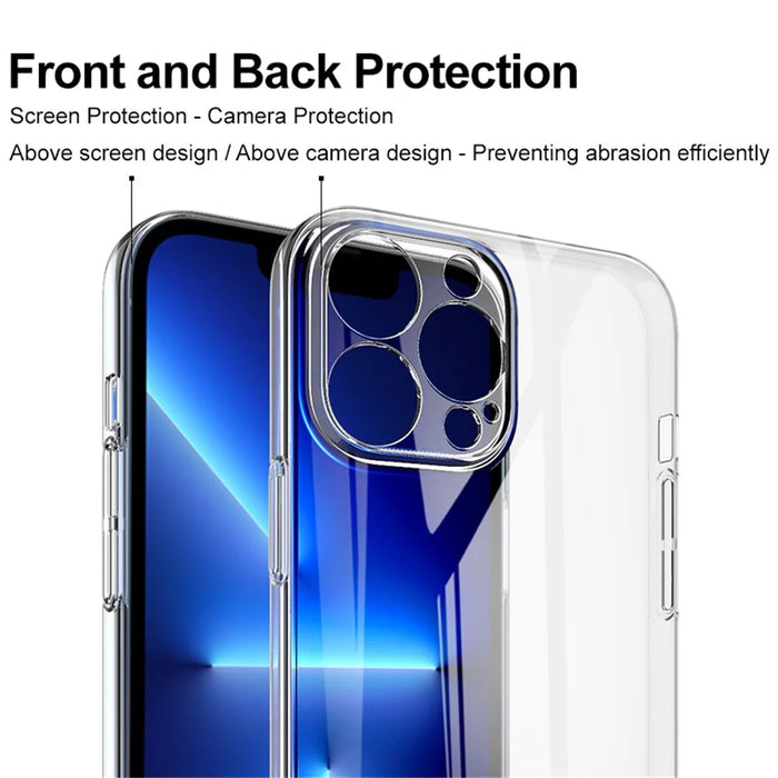IMAK Crystal Case II Pro Anti-Scratch Clear Hard PC Back Case for iPhone 13 Pro 6.1 inch - 5
