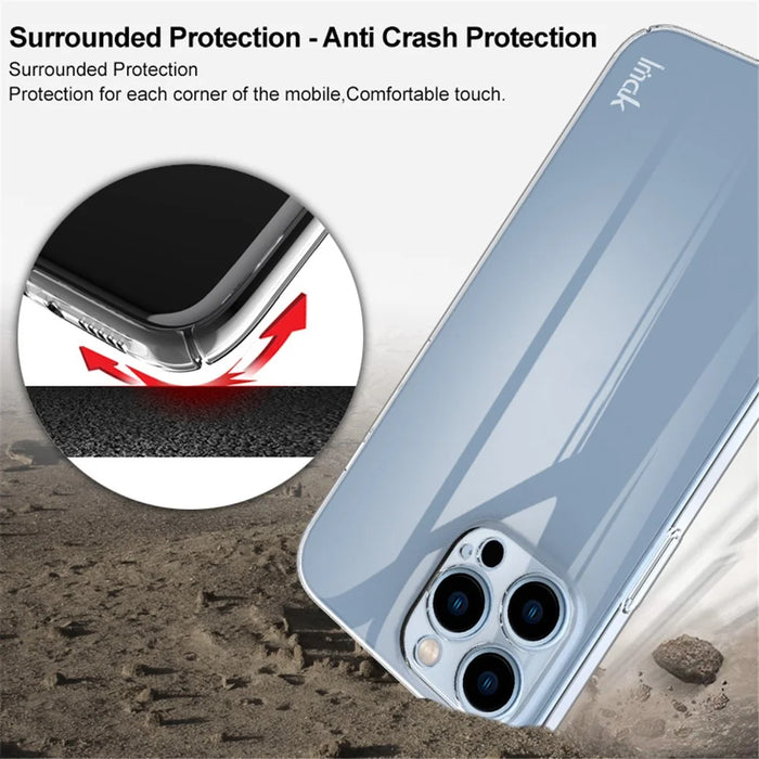 IMAK Crystal Case II Pro Anti-Scratch Clear Hard PC Back Case for iPhone 13 Pro 6.1 inch - 6