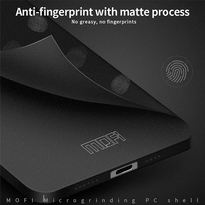 MOFI Shield Matte Series Fall-resistant Mobile Phone Protector Hard PC Case for iPhone 13 Pro 6.1 inch - Black - 4