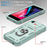 Ring Kickstand Hard PC Back + Soft TPU Edge Protective Shockproof Case with Camera Cover for iPhone 6 / SE (2022)/SE (2020)/8/7 - Green/Green - 4