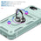 Ring Kickstand Hard PC Back + Soft TPU Edge Protective Shockproof Case with Camera Cover for iPhone 6 / SE (2022)/SE (2020)/8/7 - Green/Green - 7