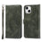 Scratch Resistant RFID Blocking Flip Phone Case Magnetic Closure Wallet Phone Cover Shell for iPhone 13 6.1 inch - Green - 1