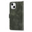 Scratch Resistant RFID Blocking Flip Phone Case Magnetic Closure Wallet Phone Cover Shell for iPhone 13 6.1 inch - Green - 3