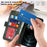 Scratch Resistant RFID Blocking Flip Phone Case Magnetic Closure Wallet Phone Cover Shell for iPhone 13 6.1 inch - Green - 7