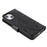 Imprinting Mandala Flower PU Leather Phone Stand Cover Wallet Case with Strap for iPhone 14 / 13 - Black - 5