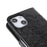 Imprinting Mandala Flower PU Leather Phone Stand Cover Wallet Case with Strap for iPhone 14 / 13 - Black - 6