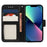 Imprinting Mandala Flower PU Leather Phone Stand Cover Wallet Case with Strap for iPhone 14 / 13 - Black - 7