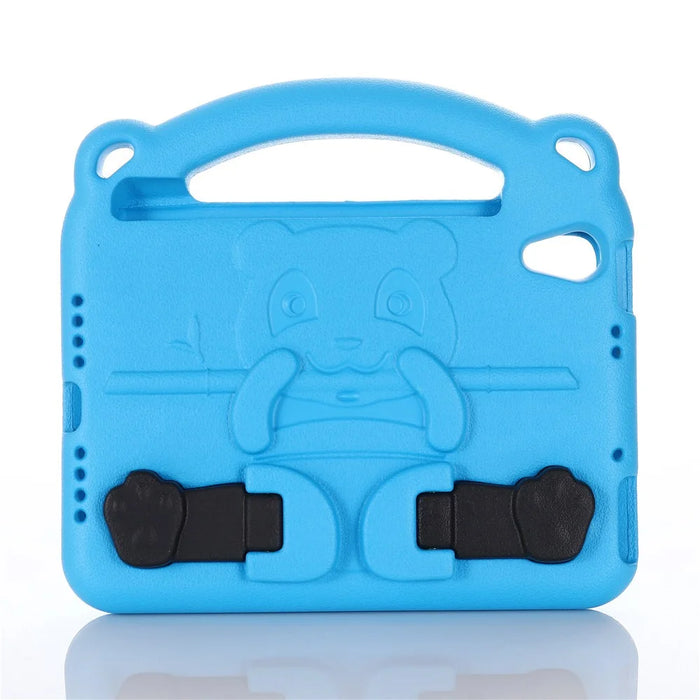 Panda Pattern Design Portable Handle Shockproof EVA Tablet Cover Case with Kickstand for iPad mini (2024) / mini (2021) - Blue - 2