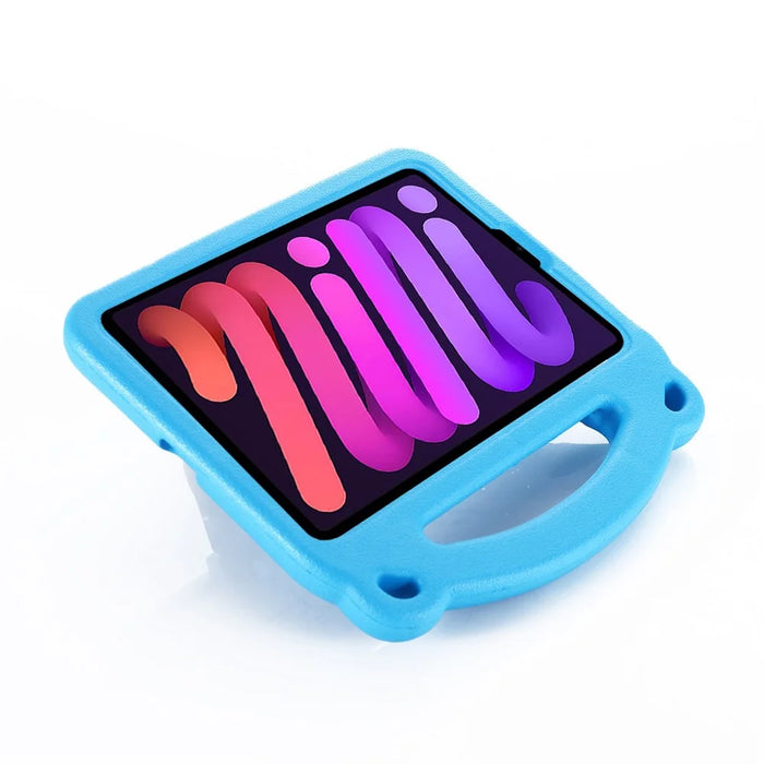 Panda Pattern Design Portable Handle Shockproof EVA Tablet Cover Case with Kickstand for iPad mini (2024) / mini (2021) - Blue - 5
