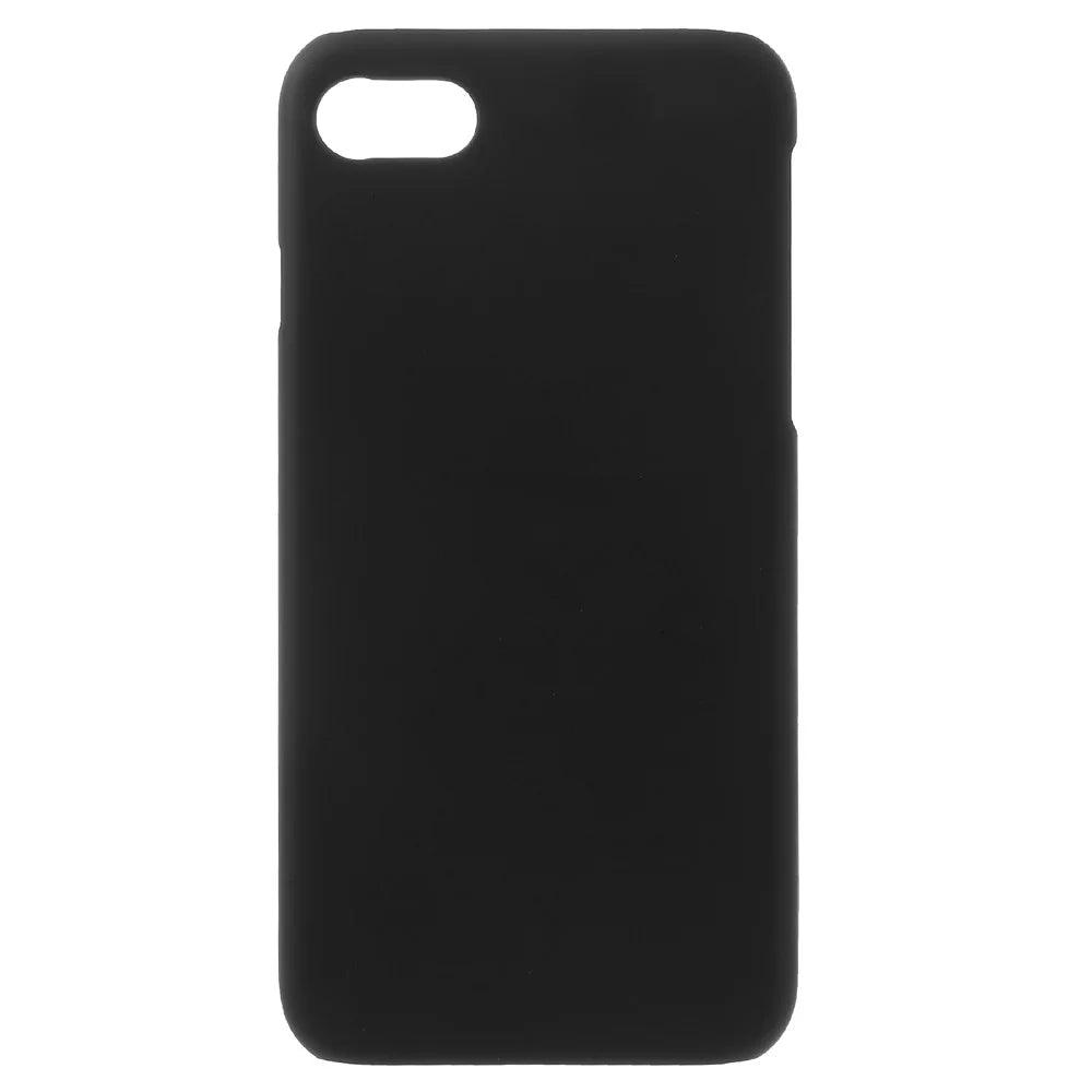 Rubberized PC Back Case for iPhone SE (2020)/SE (2022)/8/7 4.7 inch - Black - 1