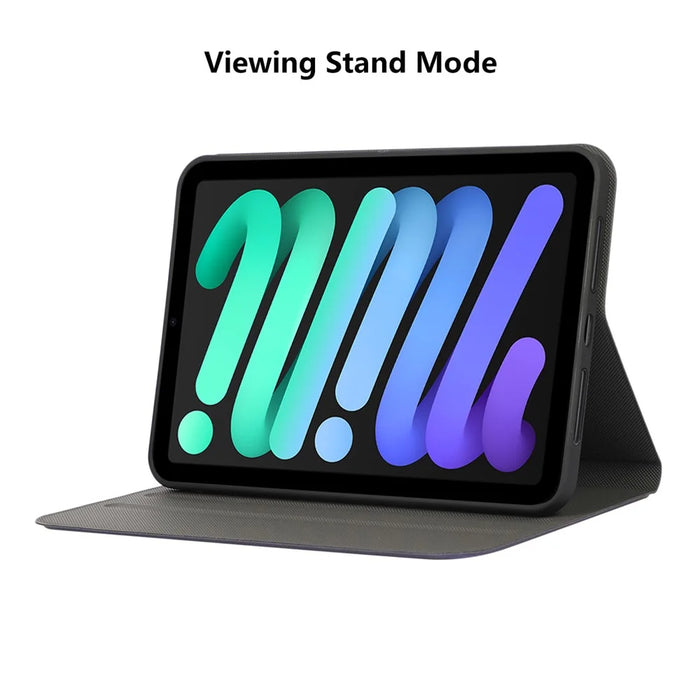 ENKAY HAT PRINCE Anti-Drop Auto Wake / Sleep Function Premium Elastic PU Leather Tablet Case with Stand for iPad mini (2024) / mini (2021) - Dark Blue - 7