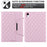 Grids Embroidery Auto Wake / Sleep PU Leather Stand Wallet Tablet Cover Case with Pen Slot for iPad mini (2024) / mini (2021) - Pink - 7